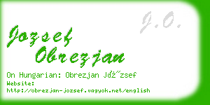 jozsef obrezjan business card